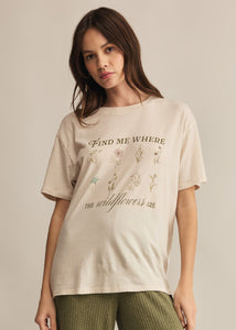 Boyfriend Wildflowers Tee