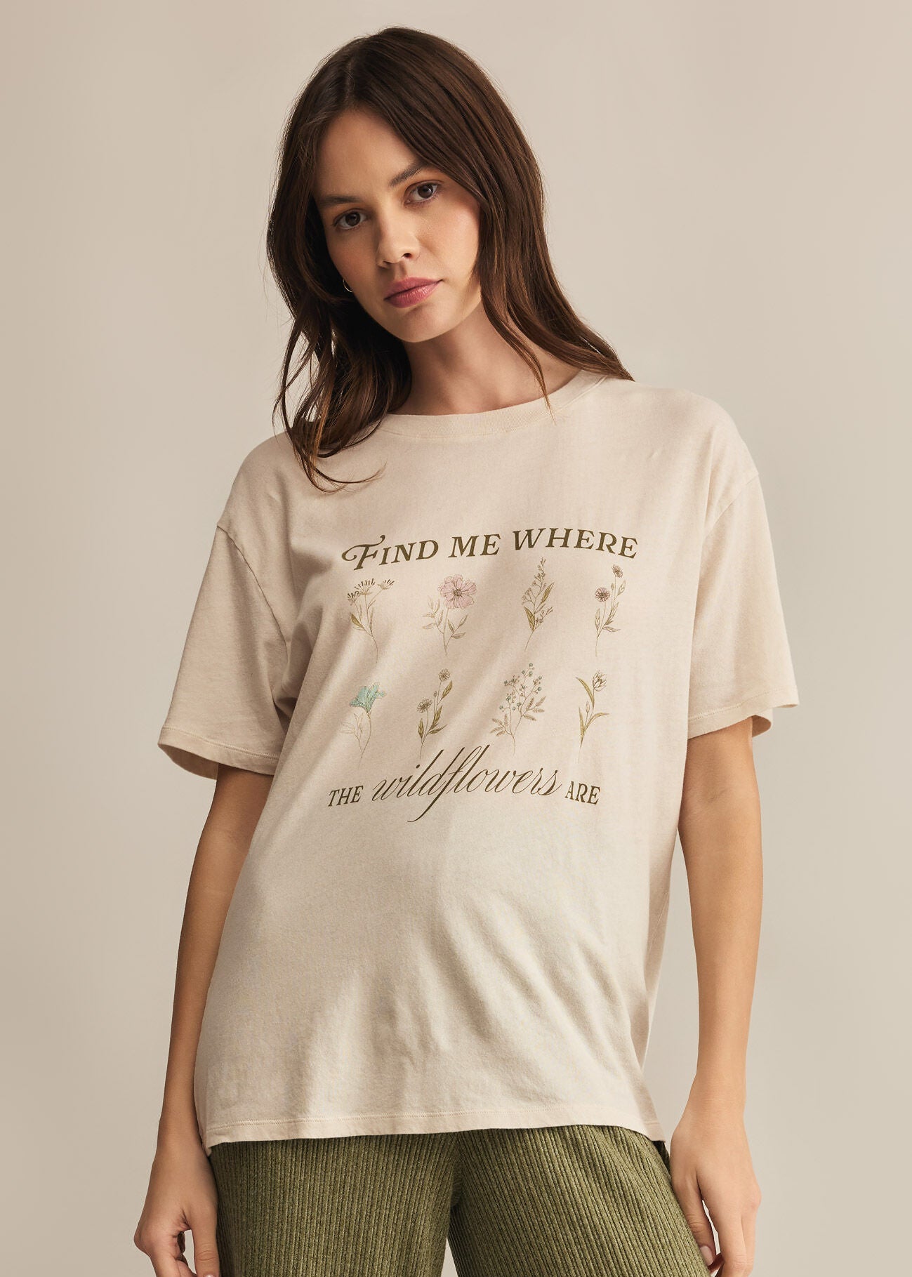 Boyfriend Wildflowers Tee