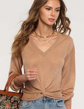 Load image into Gallery viewer, Zephyr Knot Front V-Neck Top
