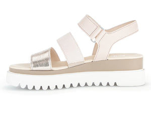 Platform 3 Strap Wedge Sandal