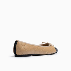 Quilted 2 Tone Ballet Flat