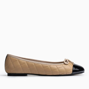 Quilted 2 Tone Ballet Flat