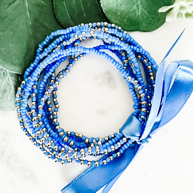 Multi Seed Beaded Bracelet