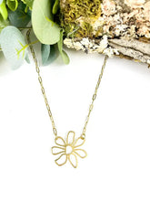 Load image into Gallery viewer, Daisy Open Pendant Necklace
