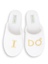 Load image into Gallery viewer, Embroidered &quot;I DO&quot; Slipper

