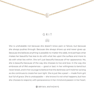 Grit Pearl Necklace - GOLD