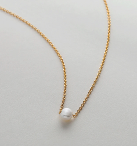 Grit Pearl Necklace - GOLD