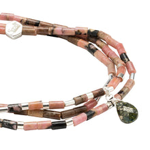 Load image into Gallery viewer, Teardrop Stone Wrap Bracelet/Necklace
