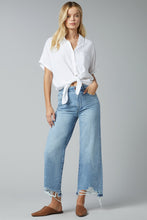 Load image into Gallery viewer, Hepburn Wide Leg Distressed Hem
