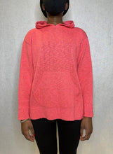 Load image into Gallery viewer, Hoodie Sweater with Pouch Pocket - CORAL
