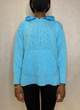 Load image into Gallery viewer, Hoodie Sweater  - TURQUOISE
