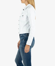 Load image into Gallery viewer, Kara Frayed Hem Jean Jacket
