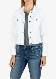 Kara Frayed Hem Jean Jacket