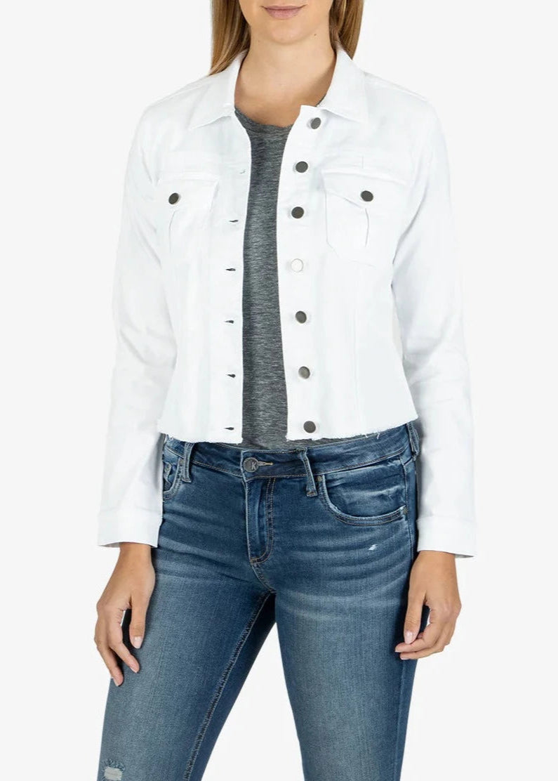 Kara Frayed Hem Jean Jacket