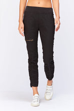 Load image into Gallery viewer, Malanda Rouched Cargo Pant - BLACK
