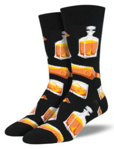 Rocks Or Neat Men's Socks  - BLACK