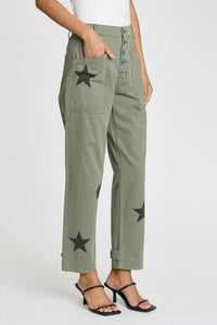 Tammy Crop Pant With Stars