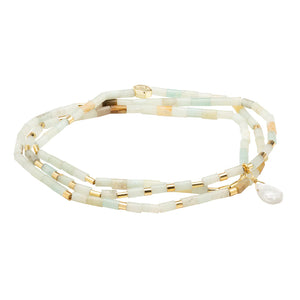 Teardrop Stone Wrap Bracelet/Necklace