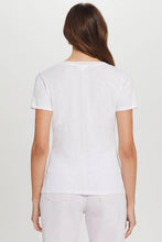Load image into Gallery viewer, Link Embroidery V-Neck Ringer Tee
