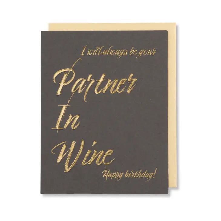 Happy Bday Wine Card