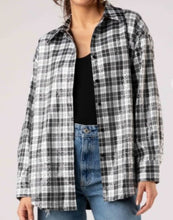 Load image into Gallery viewer, Sequin Plaid Jacket
