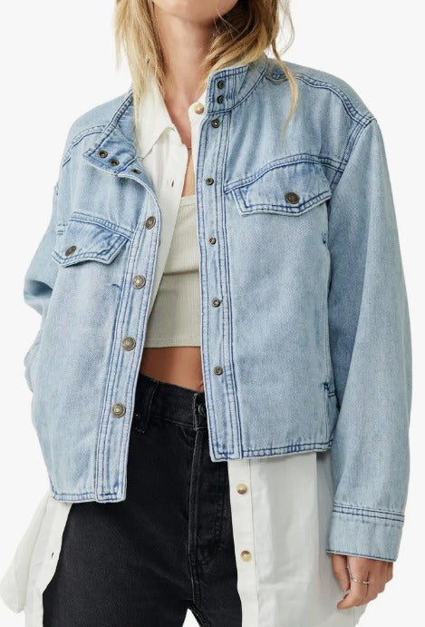 Crystal Utility Jean Jacket