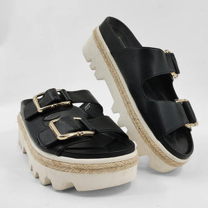 Buckle Lug Sole Sandal