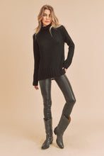 Load image into Gallery viewer, Side Slit Mock Neck Sweater
