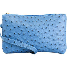 Ostrich Wristlet