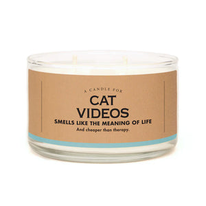 Cat Videos Candle