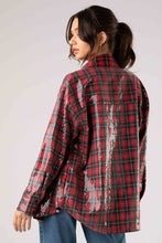 Load image into Gallery viewer, Sequin Plaid Jacket
