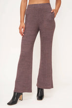 Load image into Gallery viewer, Early Night Wide Leg Rib Pant
