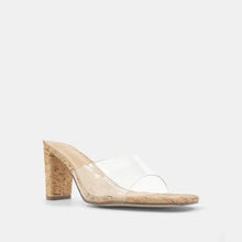 Load image into Gallery viewer, Clear Strap Cork Heel
