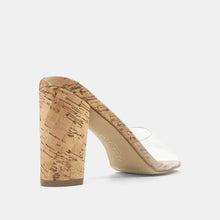 Load image into Gallery viewer, Clear Strap Cork Heel
