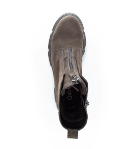 Zip Front Lug Sole Boot