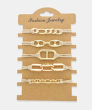 Load image into Gallery viewer, Gold Chain Hair Tie Set
