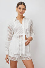 Load image into Gallery viewer, Juliette Eyelet Mix Top
