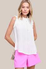 Load image into Gallery viewer, Ruffle Sleeveless Top
