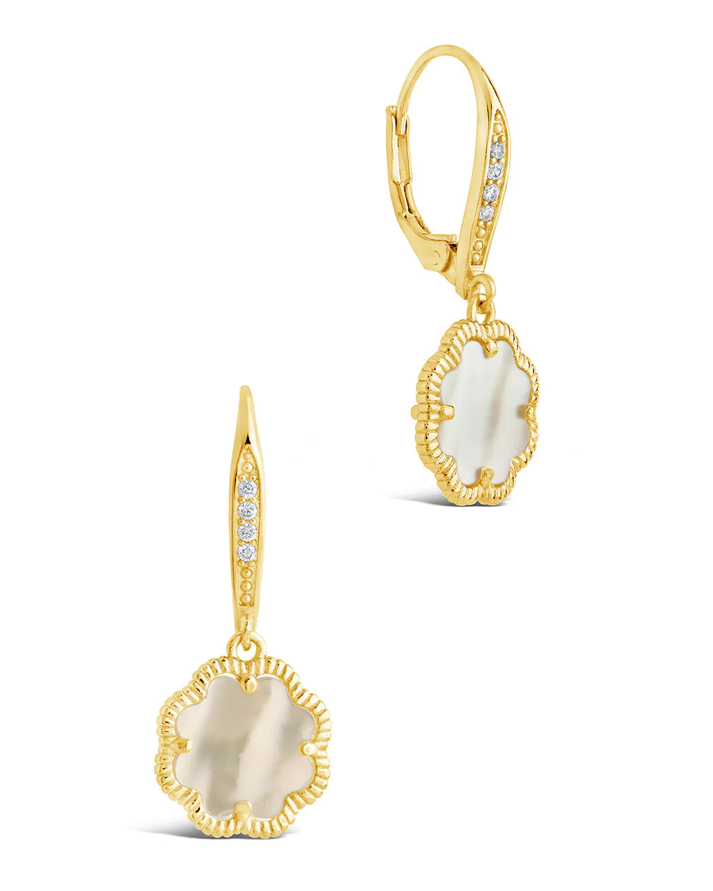 Rose Petal Short Drop Ear