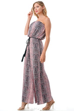 Load image into Gallery viewer, Printed Tube Wide Leg Jumpsuit

