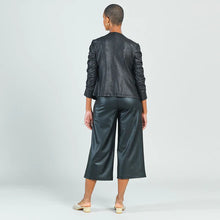 Load image into Gallery viewer, Rouched Zip Vegan Jacket
