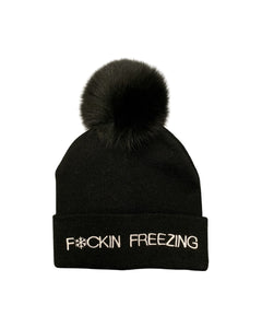 F-Ing Freezing Fox Pom Hat