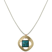 Load image into Gallery viewer, Clover/Turquise Pendant Necklace
