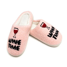 Load image into Gallery viewer, Wine Time Slippers
