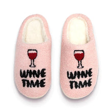 Load image into Gallery viewer, Wine Time Slippers
