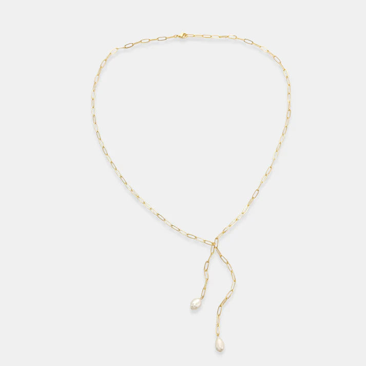 Pearl Y Chain Necklace